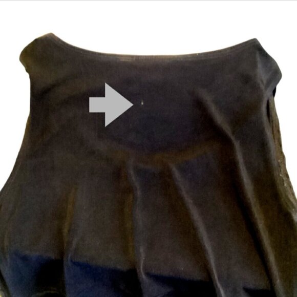 Chico's Travelers Lace Bodice Maxi Tank Dress Sz 0 (S/4) Black #278J - Picture 6 of 8